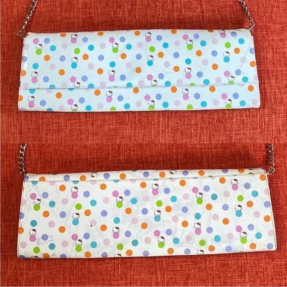 RARE Y2K Runway HEATHERETTE x HELLO KITTY Clutch Purse Bag - Picture 4 of 16